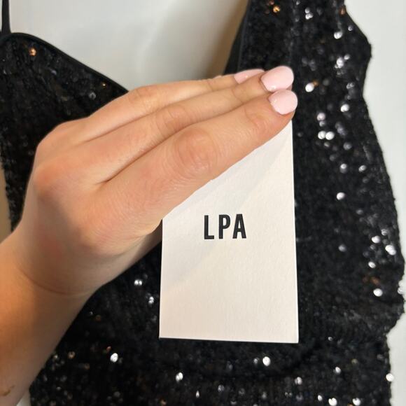 NWT LPA Andrea Dress Sequin Party Dress Open Back - Picture 10 of 11